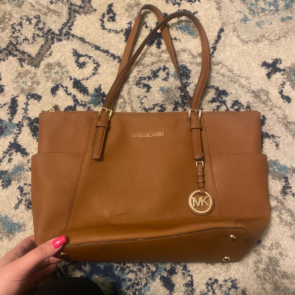 MICHAEL KORS Brown Leather Bag